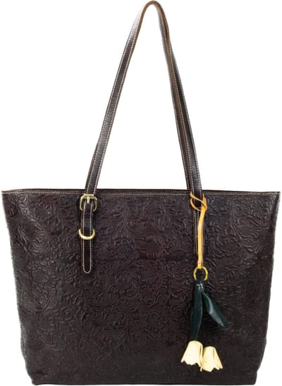 DE LAMASSU® Leren Shopper Dames Grote Schoudertas van Echt Leer , Luxe Handtas met Ritssluiting ,Shopper Tas voor Werk & Dagelijks Gebruik