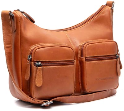 The Chesterfield Brand Valenora Waxed Pull Up Schoudertas - Cognac