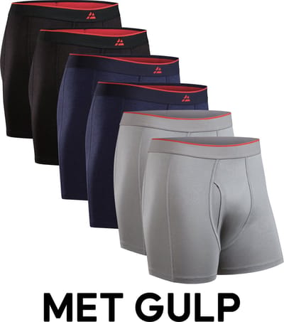 DANISH ENDURANCE Bamboe Boxershorts - Comfortabel Ademend Ondergoed - Heren - 6 paar - 3XL