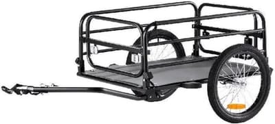 Tumex - Opvouwbare Fietskar - Fiets Aanhangwagen - Grote Capaciteit - 72,5 kg Draagvermogen - 40cm banden - Roestvrij Stalen Frame