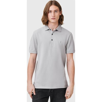 AllSaints Reform Ss Polo Machine Grey Taglia: S | Polo Outlet | Uomo | Grigio