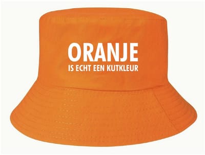 Buckethat oranje - Oranje is echt een kutkleur II - soBAD. - Koningsdag - Unisex - Oranje - Voetbal - Nederland