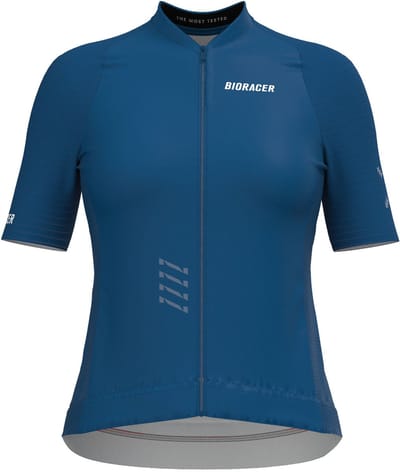 BIORACER Icon - Fietsshirt Zomer - Dames - Petrolblauw - Korte Mouw - Ademend & Aerodynamisch - Maat L