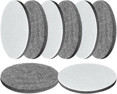 Dailygoods- Vilten Polijstschijf 125 mm - 8 Stuks - Polijstpads - Viltpad met Klittenband - Geschikt voor Excentrische Schuurmachine - Herbruikbaar - Polijstpad