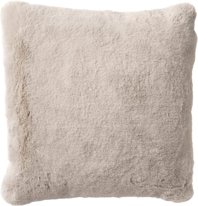 Dutch Decor ZAYA - Kussenhoes 45x45 cm - bontlook - effen kleur - Pumice Stone - beige - met rits - zonder binnenkussen
