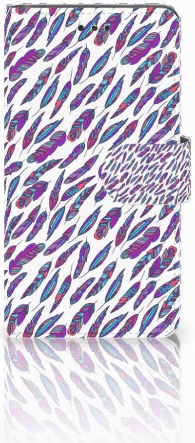 Boekhoesje voor Nokia 7 Telefoon Hoesje Feathers Color