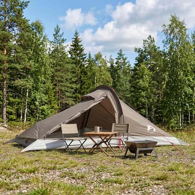vidaXL - Backpacking - Tent - 2-persoons - Bruin - en - Grijs