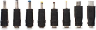 HQ-Power SET MET 8 UNIVERSELE DC PLUGGEN voor MANNELIJKE PLUG 2.1 x 5.5 mm