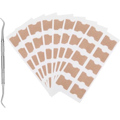 9 stuks   Set Ingegroeide Teennagel Correctie Stickers Ingegroeide Teennagel Pleister Schraapgereedschap white