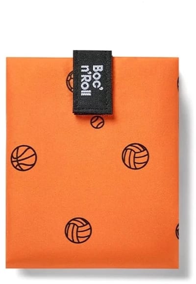 Boc’n’Roll Icons Sporty - Herbruikbaar Boterhamzakje en Snackverpakking - Sluiting met klittenband - BPA-vrij - Waterdichte binnenlaag - Wasbaar tot 60°C