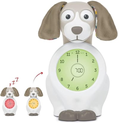 SNJY® Slaaptrainer Kinderen - Slaapwekker - Kinderwekker - Hond - Taupe