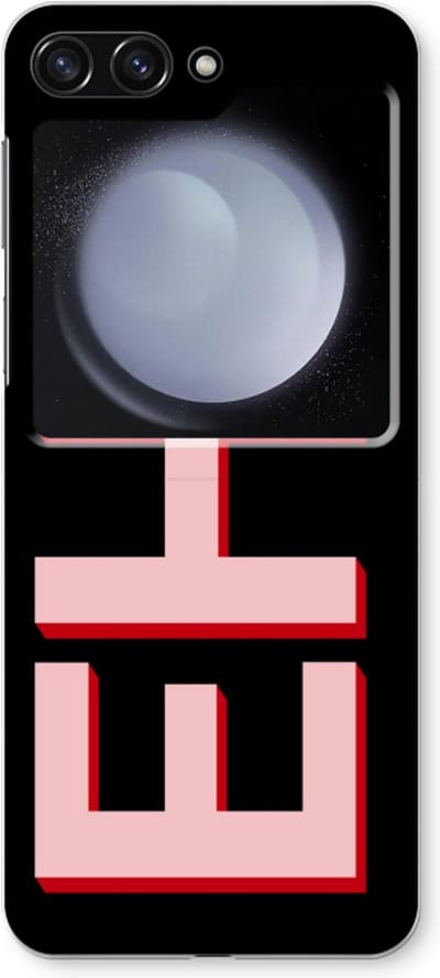 Gepersonaliseerd - Case Company® - Hoesje geschikt voor Samsung Galaxy Z Flip5 hoesje - Monogram - Soft Cover Telefoonhoesje - Bescherming aan alle Kanten en Schermrand