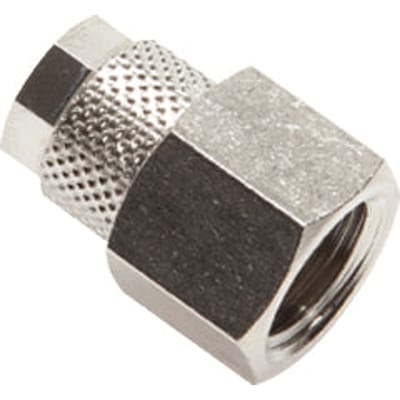8/6 mm x G1/2'' Rechte Push-on Opschroefkoppeling [2 Stuks]