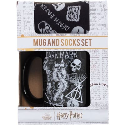 Harry Potter Dark Arts Mok & Sokken Unisex Kop - meerkleurig - Standard