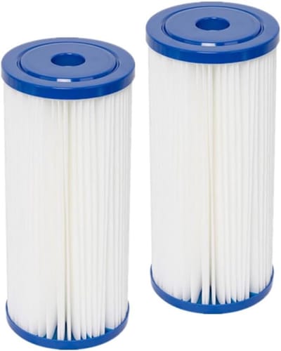 2 Stuks 10 x 4.5 Inch Gehele Huishouding Geplooide Sediment Voorfilter voor Waterfilter Systemen, Compatibel met GE, Culligan en Pentek