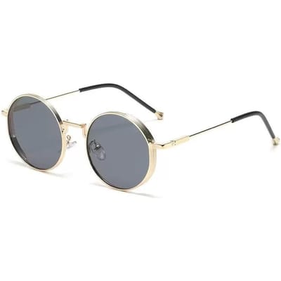 Lunettes de soleil circulaires en métal Personality Myopie Lunettes pour conducteurs Équitation Extérieur Résistant UV400 Rassemblements de fête Lunettes 0 À -4.0 0