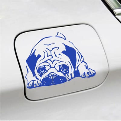 Bumpersticker - Hond - 11,6 X 16 - Blauw
