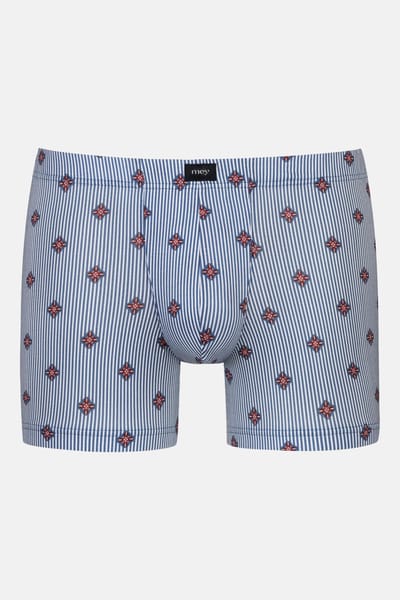 Korte boxershort Serie Stripes With Small Pattern Galactic Blue