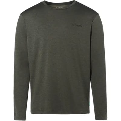 Vaude Essential T-shirt Met Lange Mouwen Grijs S Man