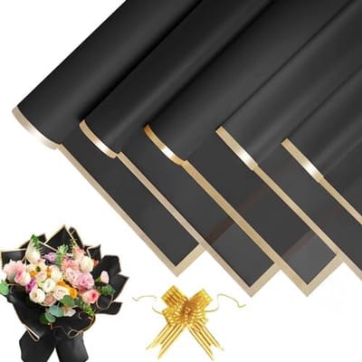 Dailygoods- Bloemverpakkingspapier Hoogwaardig - 20 Vellen - 58x58 cm - Waterdicht - Cadeaupapier - Lint Strikken - Duurzaam Materiaal