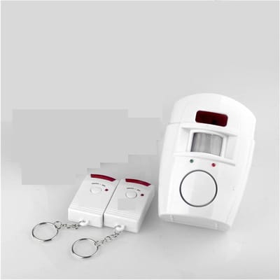 Draadloos Alarmsysteem - Bewegingsmelder Sirene - Huisbeveiliging - 105dB Sirene - 2 Afstandsbedieningen - Wit