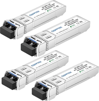 Netwerk Module - SFP+ Zendontvanger - Glasvezel Verbinding - 10km Bereik DDM - 1310nm LC Duplex - 4 Stuks