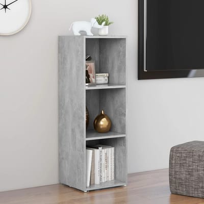 vidaXL - Tv-meubel - 107x35x37 - cm - bewerkt - hout - betongrijs