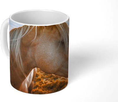 Mok - Koffiemok - Paard - Dieren - Portret - Mokken - 350 ML - Beker - Koffiemokken - Theemok