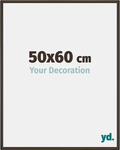 Your Decoration - Fotolijst 50x60 cm - Aluminium - Walnoot Structuur - New York