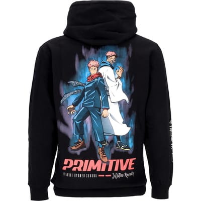 Itadori Sukuna-hoodie met rits X Jujutsu Kaisen voor heren, zwart