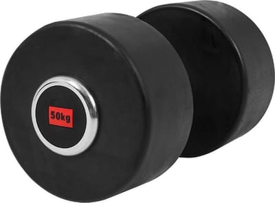 Gorilla Sports Dumbell - Vaste Halter - Gietijzer met Rubber coating - 50 kg