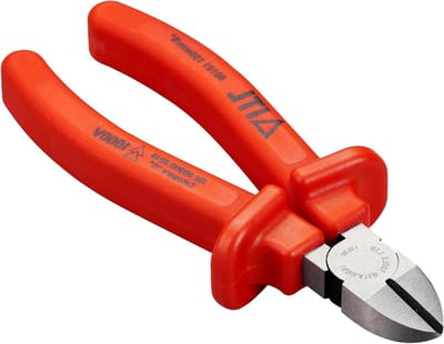 Diagonale Snijtang - Zijkniptang Kniptang - Precisie Werk - Geïsoleerde Handgrepen - 6 Inch - Oranje