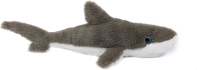 PIA Soft Toys - Pluche Knuffeldier - Haai - donkergrijs - 36 cm