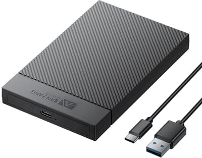 Externe harde schijf - Zwart - 2,5 inch - USB 3.0 SATA SSD Behuizing met UASP Ondersteuning - Voor Laptop en PC