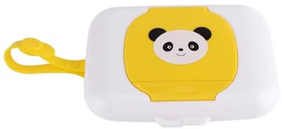 Dailygoody - Vochtige doekjes opbergdoos - Schattige baby reisdoekjesdoos - Verwijderbare dispenser - Wit + Roos - Hervulbare container - Geschikt voo...