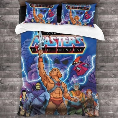 He Man And The Masters Of The Universe Alle Seizoenen Eenpersoons Dekbedset 3-Delige Dekbedset Bed colcha casal bedlaken US Twin(172x218cm)