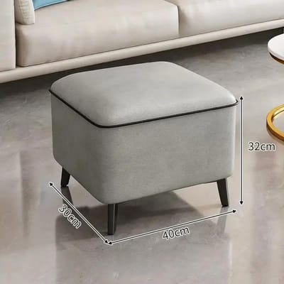 Kruk Thuis Licht Luxe Lage Krukken Deurgang Schoenen Wisselkrukken Vierkante Kruk Woonkamer Sofa Zijbank Lederen Poefs Poef