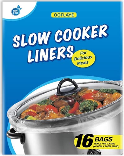 Kookzakken voor Kleine Slowcooker Universele Pasvorm Voor 1-3 Qt