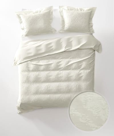 Yellow Babet Dekbedovertrek - Litsjumeaux - 240x200/220 cm - Off White