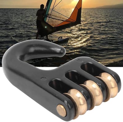 OmGoods - Dailygoody - Aluminium Windsurf-tuigrolhaak - Betrouwbare katrolhaak - Hoogwaardige constructie - Compact formaat - Windsurf-hardware - Ideaal voor wi.