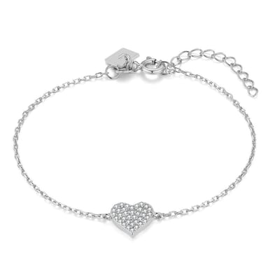 Twice As Nice Armband in zilver, zirkonia hart 16cm+3cm