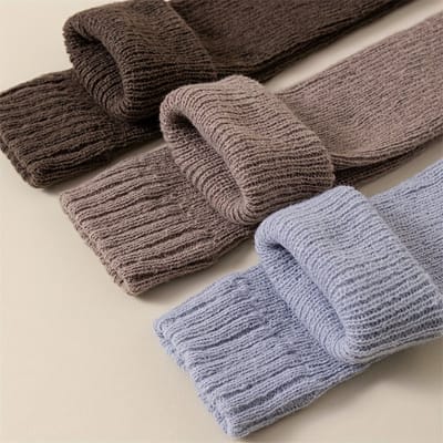 Livano Beenwarmers - Dames - Overknee - Ballet - Wol - Kniekousen - Leg Warmers - Lichtbruin