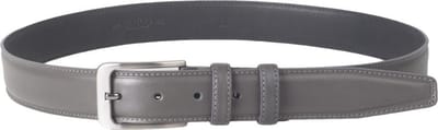 Riem heren - Grijs Leer - Riem Dames - 3.5 cm Breed - Grijs - Totale Riem Lengte 115 cm (Taillemaat tot 95 cm)