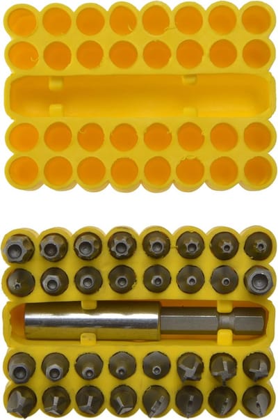 33-delige beveiligingsschroevendraaier bit set - chroom vanadium - inclusief draagtas