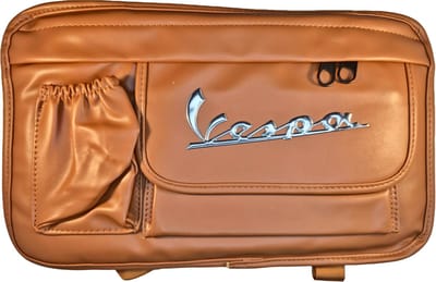 Leren Tas voor Piaggio Vespa - Leren opbergtas voor Piaggio Vespa Motor Scooter - Waterdicht - Leer / PU - Bruin