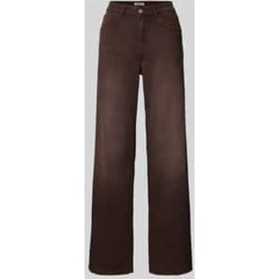 Wide leg jeans van katoenmix, model 'JUICY'
