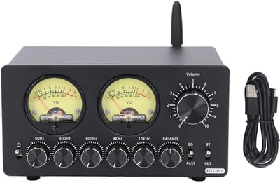 Dailygoody - 5 Band Equalizer - Vintage VU Meter - Voor Home Stereo - En Computer Speakers - Geluidsverbetering - Muziekervaring - Geschikt voor Thuis...