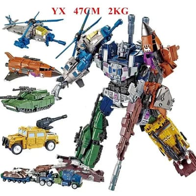 44cm JINJIANG 6 IN 1 Grote Haak Transformatie KO GT Devastator Actiefiguur Engineering Combiner Kraan Zwaartekracht Figuur Cadeau Kind