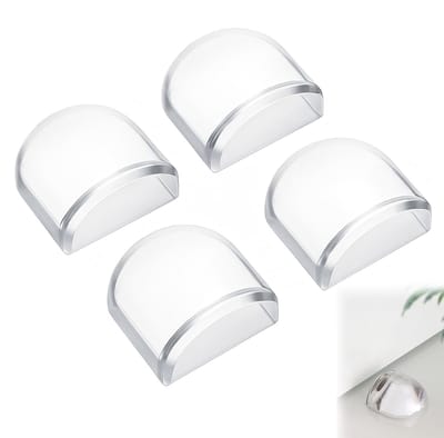 Dailygoods- Deurstopper Zelfklevend - 4 Stuks - Vloerdeurstopper - Bescherming voor Muren/Vloeren/Meubels - Dikte 4 mm - Discreet Design