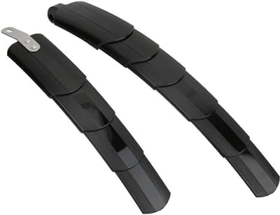 Dailygoods- Fietsspatbordset Slijtvast Kunststof - Verstelbaar - Telescopisch - Spatborden Mountainbike - Ideale Accessoires - Lange Levensduur